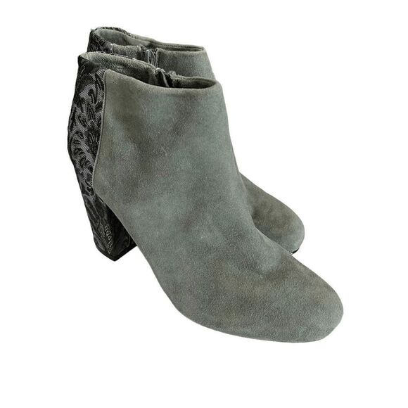 NEW Anthropologie Womens 9 Farylrobin Tiegan Suede Ankle Booties - Picture 7 of 16